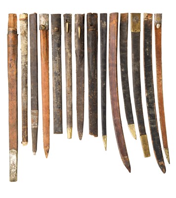 Lot 415 - A QUANTITY OF SWORD SCABBARDS