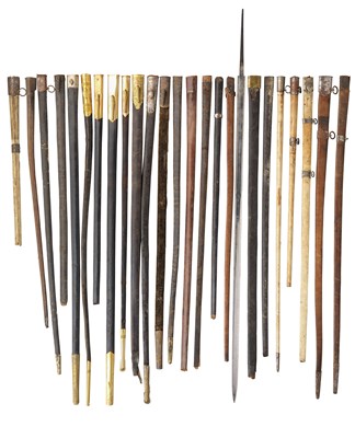 Lot 416 - A QUANTITY OF SWORD SCABBARDS