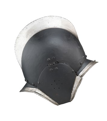 Lot 436 - A GERMAN 'BLACK AND WHITE' BURGONET