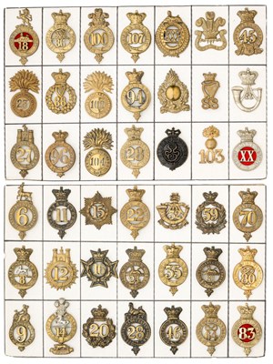 Lot 413 - A COLLECTION OF BRITISH INFANTRY OTHER RANKS’ GLENGARRY BADGES