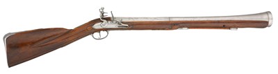 Lot 498 - A FLINTLOCK BLUNDERBUSS BY C. BOUFEAU