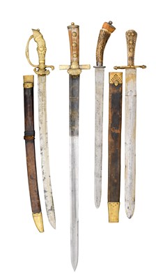 Lot 519 - A GERMAN HUNTING-SWORD