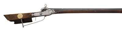 Lot 542 - A BALTIC SNAP-LOCK BIRDING RIFLE