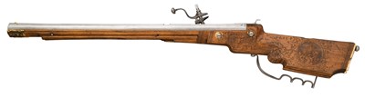 Lot 543 - A 48-BORE SOUTH GERMAN WHEEL-LOCK SPORTING CARBINE