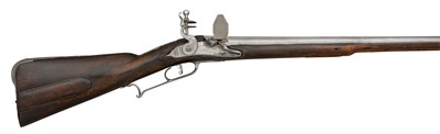 Lot 579 - A 20-BORE BAVARIAN FLINTLOCK SPORTING GUN BY JOHANN WOLF PETER
