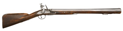 Lot 584 - A FLINTLOCK BLUNDERBUSS OF MILITARY TYPE