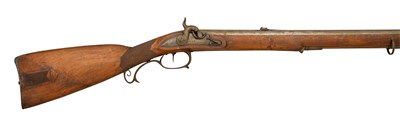Lot 586 - A 24-BORE GERMAN PERCUSSION SPORTING RIFLE