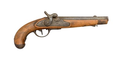 Lot 599 - A CONTINENTAL PERCUSSION SERVICE PISTOL