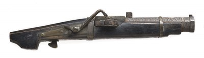 Lot 11 - A 120 BORE JAPANESE SNAP-MATCHLOCK SMALL PISTOL