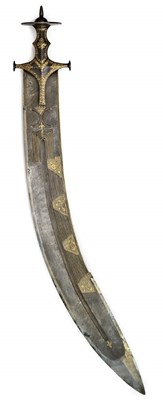 Lot 13 - A MASSIVE INDIAN HEADSMAN'S SWORD