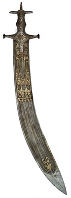 Lot 14 - AN INDIAN HEADSMAN'S SWORD