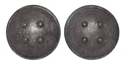 Lot 57 - TWO SMALL INDO-PERSIAN DHALS