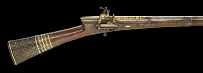 Lot 63 - A .600 CALIBRE TURKISH MIQUELET-LOCK RIFLE