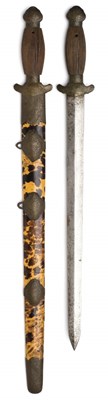 Lot 84 - TWO CHINESE SWORDS AND A BAYONET