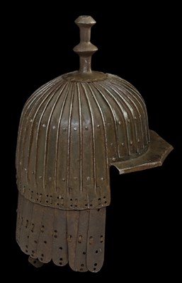 Lot 97 - A RARE EASTERN HELMET