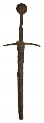 Lot 107 - A MEDIEVAL SWORD