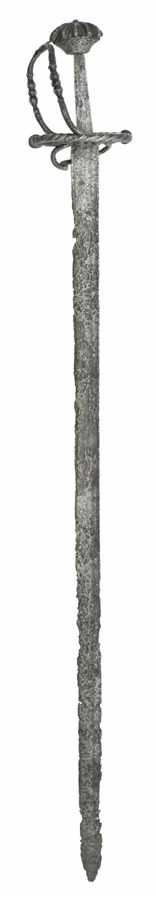 Lot 109 - A RARE MILITARY BACKSWORD 'KATZBALGER'