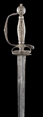 Lot 125 - A DUTCH SILVER-HILTED SMALL-SWORD