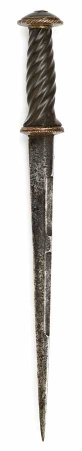 Lot 132 - A FINE RONDEL DAGGER