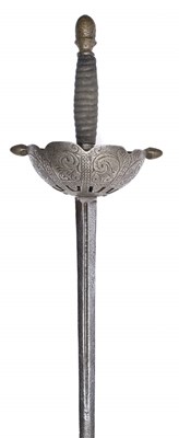 Lot 153 - A LARGE CUP-HILT RAPIER IN 17TH CENTURY STYLE