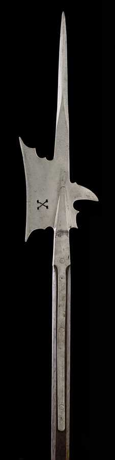 Lot 170 - A HALBERD IN SWISS 16TH CENTURY STYLE