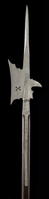 Lot 170 - A HALBERD IN SWISS 16TH CENTURY STYLE