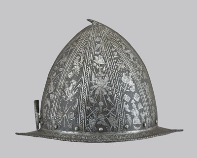 Lot 225 - AN ITALIAN MORION IN THE 'SPANISH' FASHION