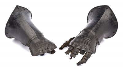 Lot 244 - A PAIR OF NORTH EUROPEAN GAUNTLETS