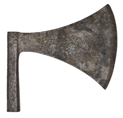 Lot 280 - A LARGE STEEL AXE HEAD