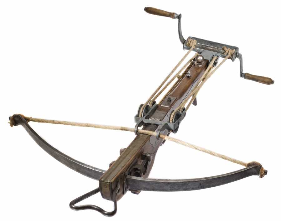 Lot 291 - A FLEMISH CROSSBOW IN 17TH CENTURY STYLE
