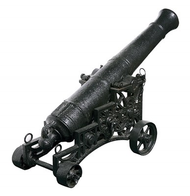 Lot 309 - AN IRON CANNON