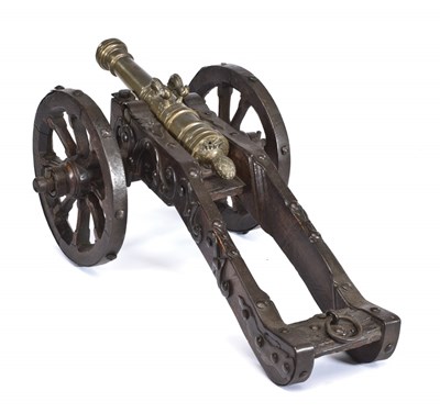 Lot 311 - BRONZE SALUTING CANNON