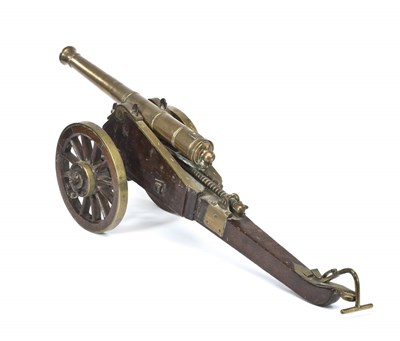 Lot 312 - A FINE MODEL SALUTING CANNON