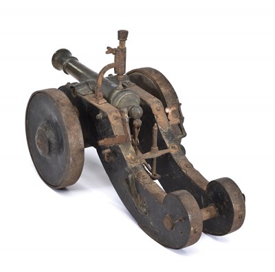 Lot 313 - A CONTINENTAL PERCUSSION MODEL CANNON