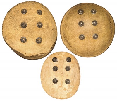 Lot 318 - THREE INDIAN HIDE DHALS