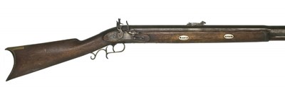 Lot 358 - **AN AMERICAN 6 BORE FLINTLOCK WILDFOWLING GUN