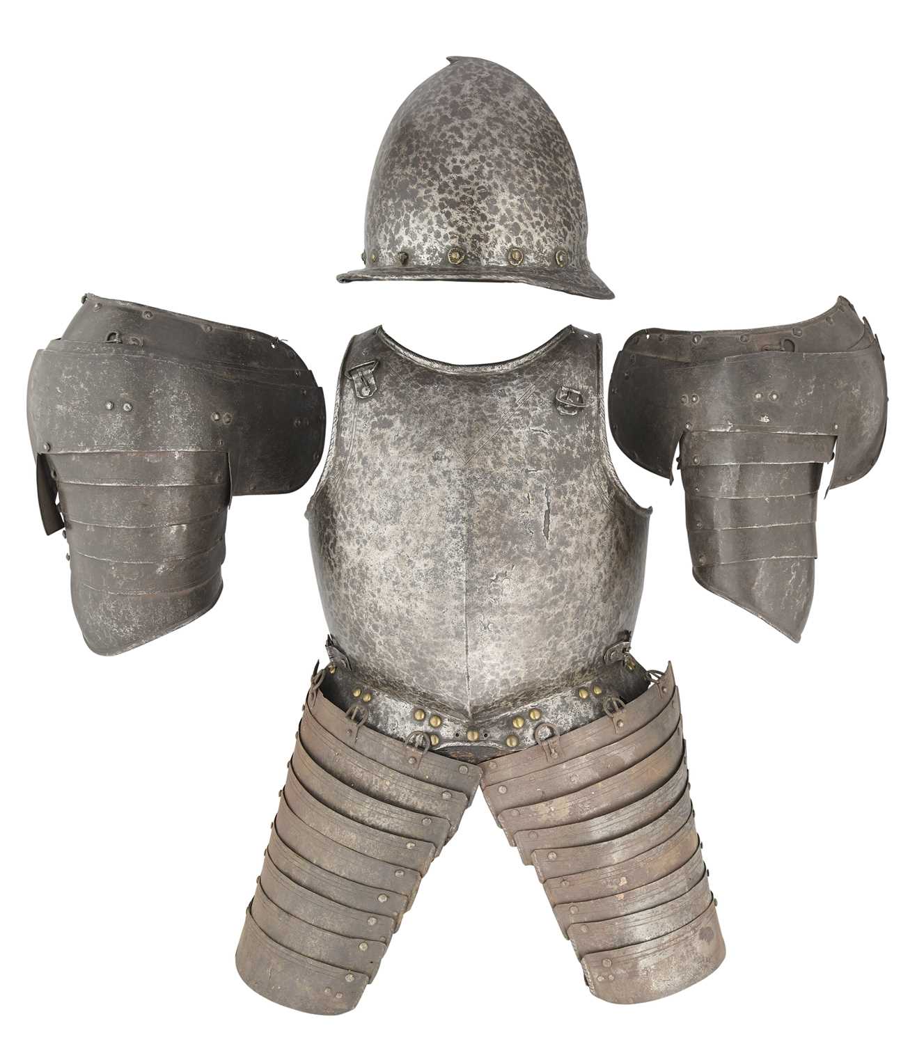 Lot 311 - A COMPOSITE HALF ARMOUR, LATE 16TH/17TH CENTURY, SOUTH GERMAN AND ITALIAN