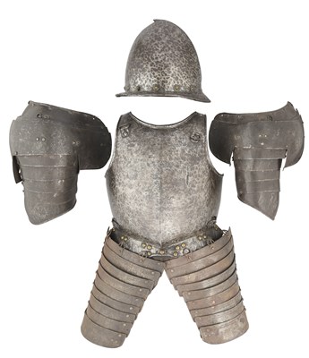 Lot 145 - A COMPOSITE HALF ARMOUR, LATE 16TH/17TH CENTURY, SOUTH GERMAN AND ITALIAN