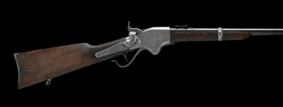 Lot 371 - A .50 CALIBRE RIMFIRE SPENCER CIVIL WAR MODEL REPEATING CAVALRY CARBINE
