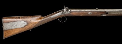 Lot 374 - **A 32 BORE CALIBRE IRISH PERCUSSION SPORTING RIFLE BY W. & J. RIGBY
