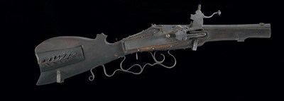 Lot 375 - A GERMAN WHEEL-LOCK SPORTING RIFLE