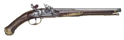 Lot 382 - A 40 BORE CENTRAL ITALIAN SNAPHAUNCE BELT PISTOL