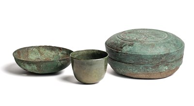 Lot 268 - THREE JAVANESE METAL VESSELS, INDONESIA, 12TH-14TH CENTURY