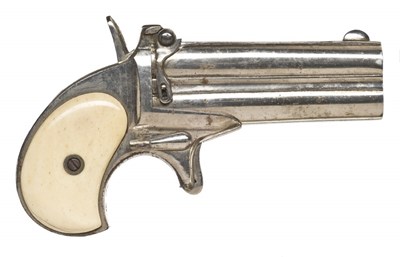 Lot 449 - AN AMERICAN .41 CALIBRE RIM-FIRE REMINGTON DOUBLE DERINGER