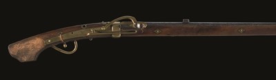 Lot 52 - A JAPANESE SNAP-MATCHLOCK GUN