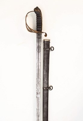Lot 70 - A VICTORIAN 1845 PATTERN INFANTRY OFFICER'S SWORD OF THE KING'S 60TH ROYAL RIFLE CORPS