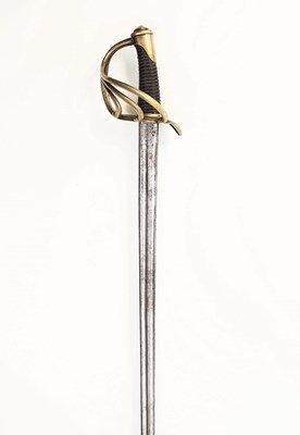 Lot 95 - A FRENCH MODEL AN XIII HEAVY CAVALRY TROOPER'S SWORD