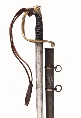 Lot 98 - A FRENCH MODEL 1855 INFANTRY OFFICER'S SABRE
