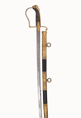 Lot 111 - A SWEDISH CAVALRY OFFICER'S SWORD