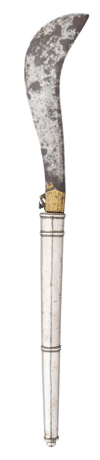 Lot 80 - A SOUTH INDIAN AXE (ARUVAL), 18TH CENTURY, PROBABLY MYSORE, KARNATAKA